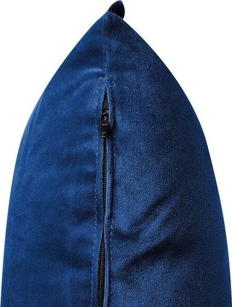 Beliani 4 vietų sofa AURE, aksominė, tamsiai mėlyna