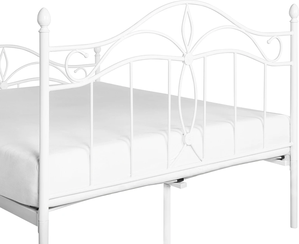 Beliani Metalinė lova ANTLIA 140 x 200 cm balta