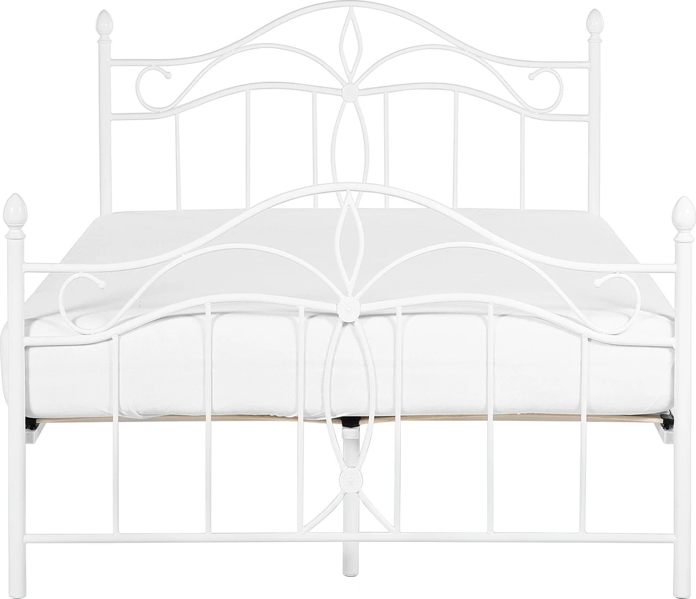 Beliani Metalinė lova ANTLIA 140 x 200 cm balta