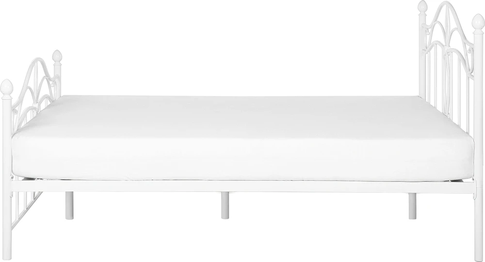 Beliani Metalinė lova ANTLIA 140 x 200 cm balta