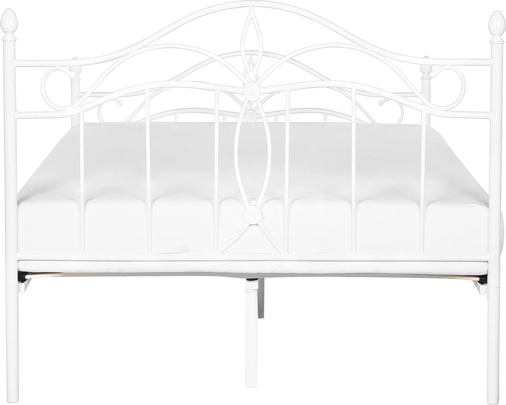 Beliani Metalinė lova ANTLIA 140 x 200 cm balta
