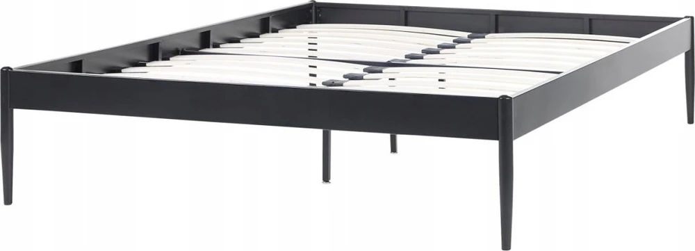 Beliani Metalinė lova VAURS 140 x 200 cm, juoda