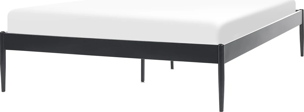 Beliani Metalinė lova VAURS 140 x 200 cm, juoda