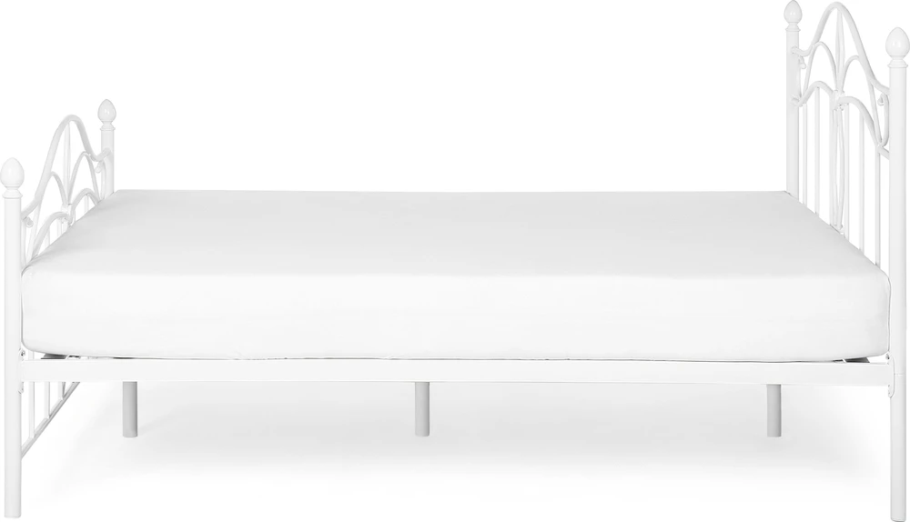 Beliani Metalinė lova ANTLIA 160 x 200 cm balta