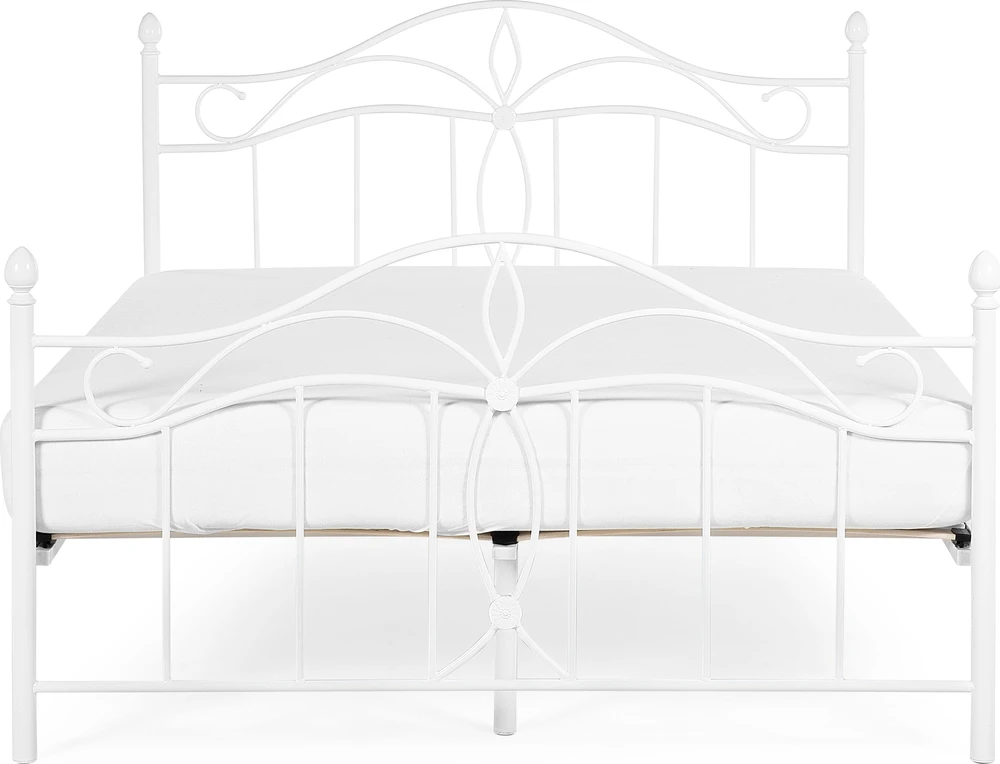 Beliani Metalinė lova ANTLIA 160 x 200 cm balta