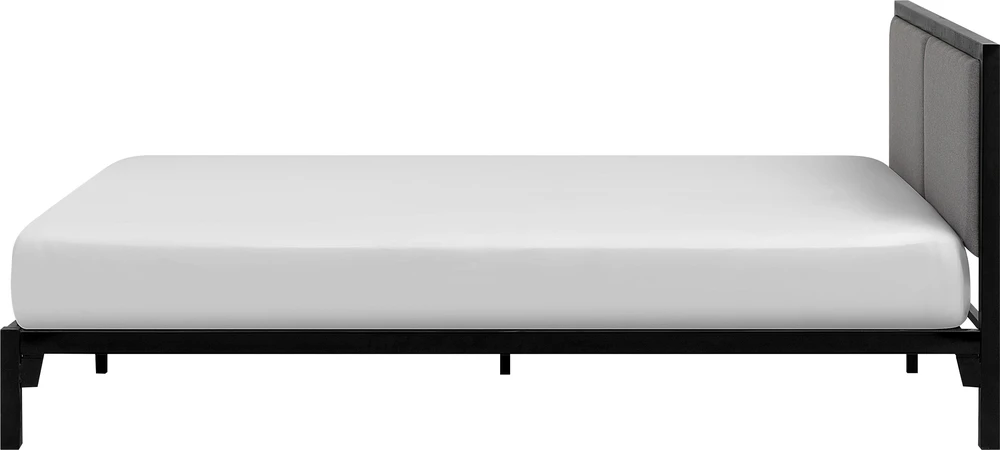 Beliani Metalinė lova CLAMART 160 x 200 cm Pilka