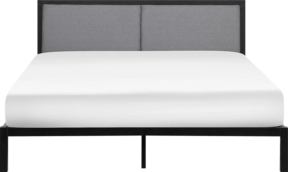 Beliani Metalinė lova CLAMART 160 x 200 cm Pilka
