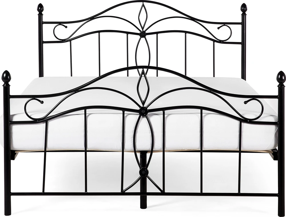 Beliani Metalinė lova ANTLIA, 160 × 200 cm, juoda