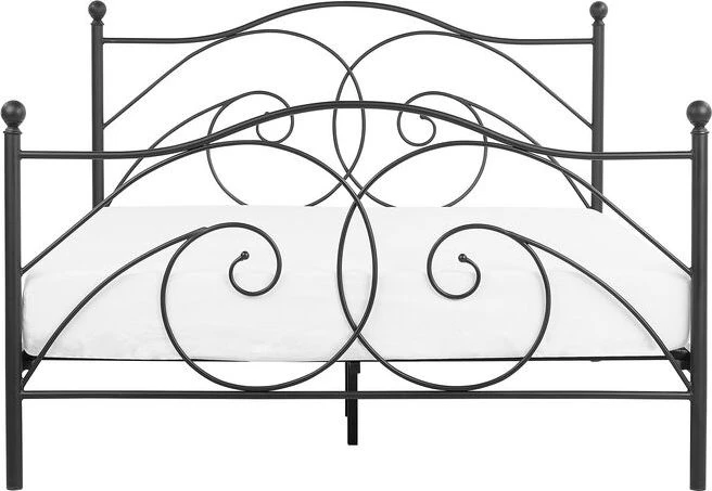 Beliani Metalinė lova DINARD 160 x 200 cm juoda