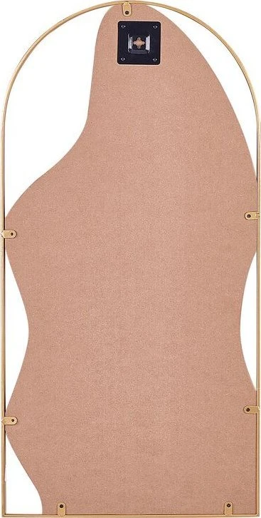 Beliani Sieninis veidrodis COLOMBIER 41 cm 81 cm metalinis auksinis