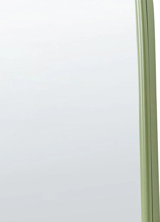 Beliani Sieninis veidrodis PARNAY 45 cm 146 cm Metallinis Alyvuogių spalvos