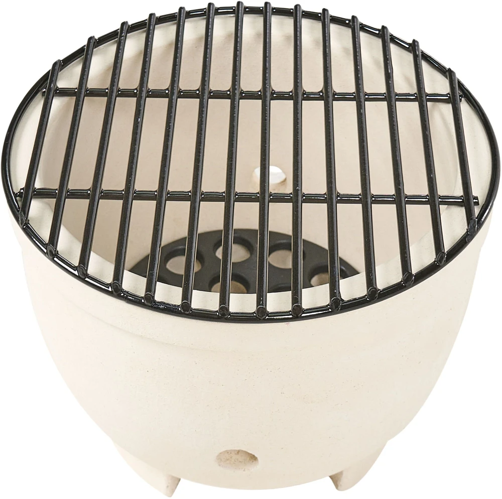 Beliani Mini anglies kepsninė KAMADO keramikinė, juoda