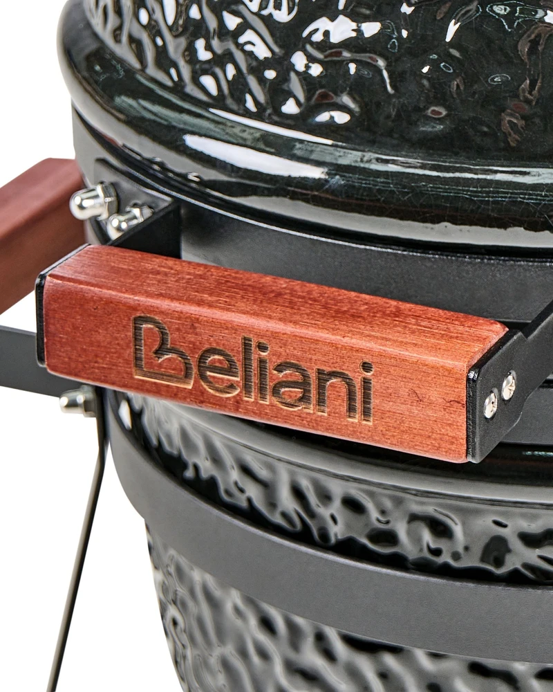Beliani Mini anglies kepsninė KAMADO keramikinė, juoda