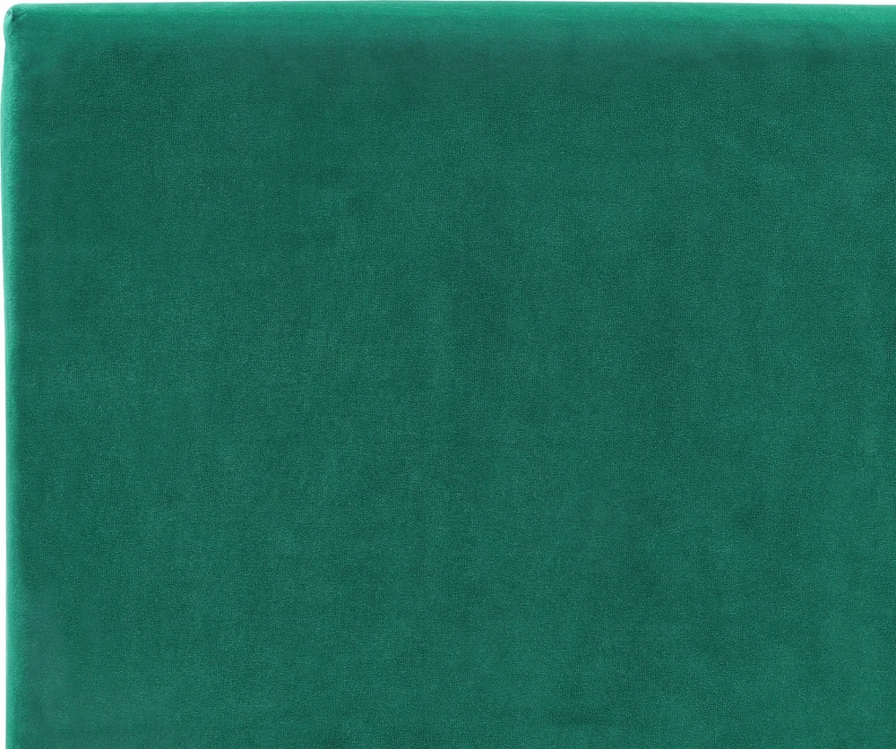 Beliani Velvetinė lova FITOU 140 x 200 cm tamsiai žalia