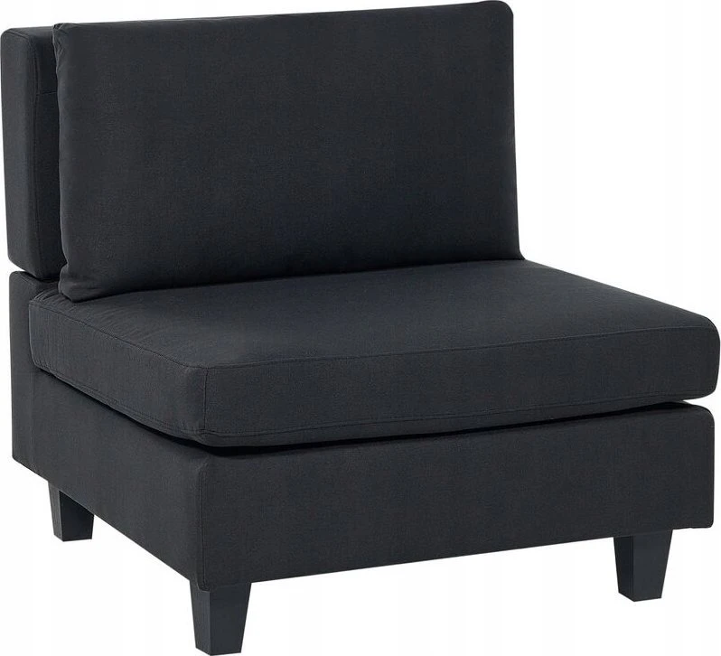 Sofa Beliani Vienvietis modulis UNSTAD juodas