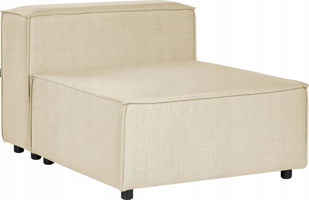 Sofa Beliani Vienvietis modulis APRICA smėlio spalvos iš dirbtinio lino