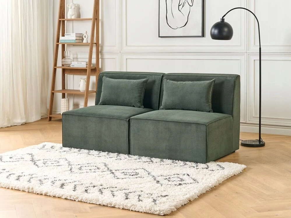 Sofa Beliani Vieno asmens modulis LEMVIG žalias velvetas