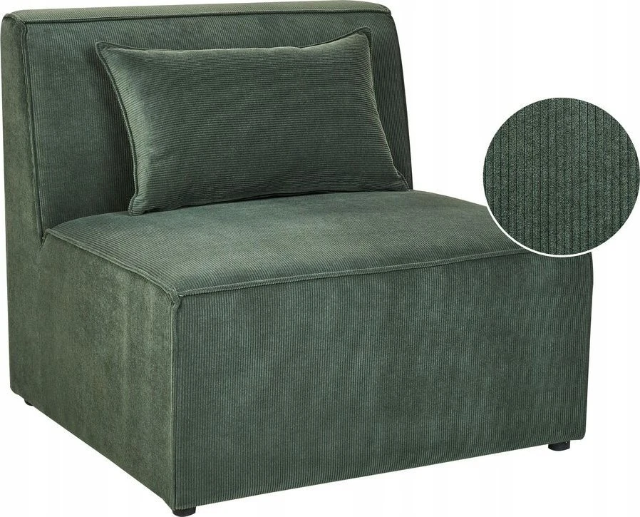 Sofa Beliani Vieno asmens modulis LEMVIG žalias velvetas