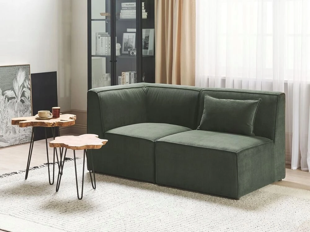 Sofa Beliani Vieno asmens modulis LEMVIG žalias velvetas
