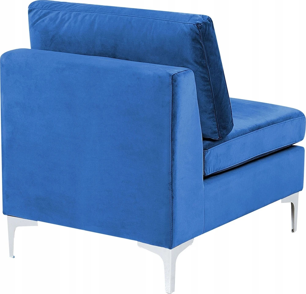 Sofa Beliani Vienvietis modulis EVJA tamsiai mėlynas veliūras