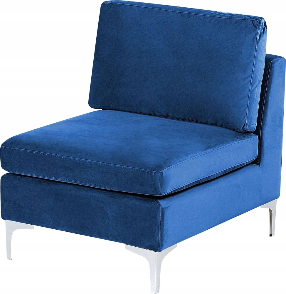 Sofa Beliani Vienvietis modulis EVJA tamsiai mėlynas veliūras