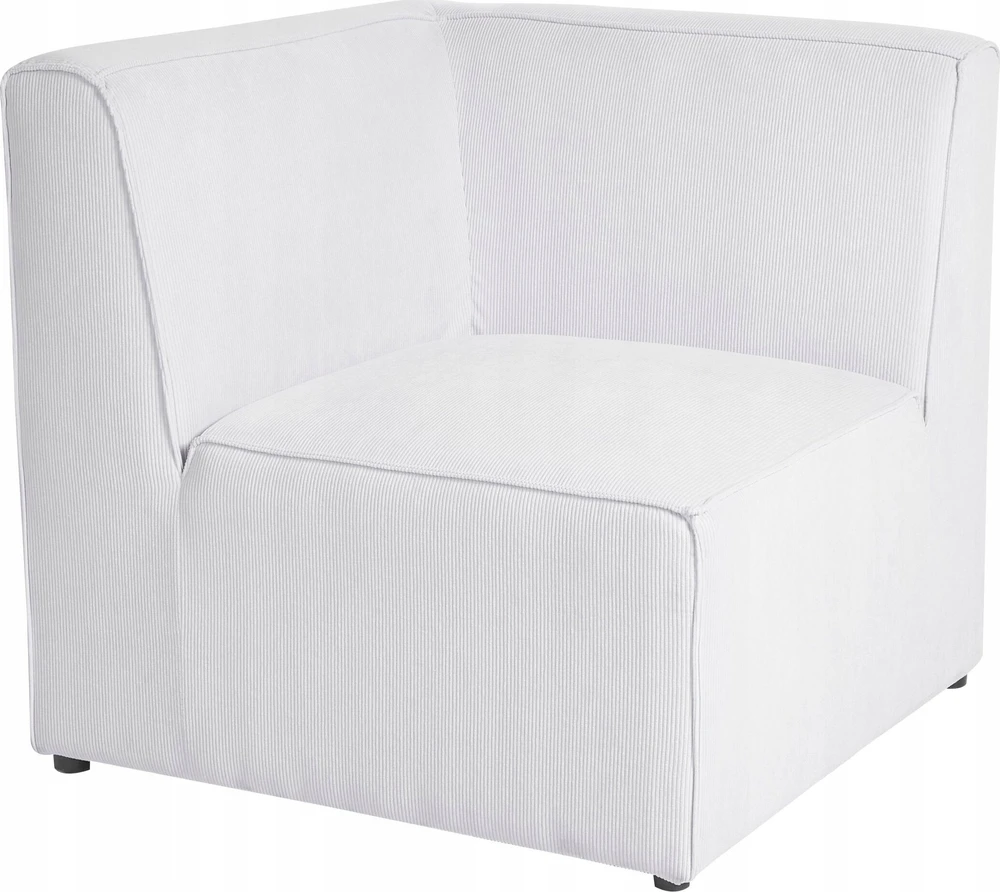 Sofa Beliani Kampinis modulis LEMVIG, kreminės spalvos, velvetinis