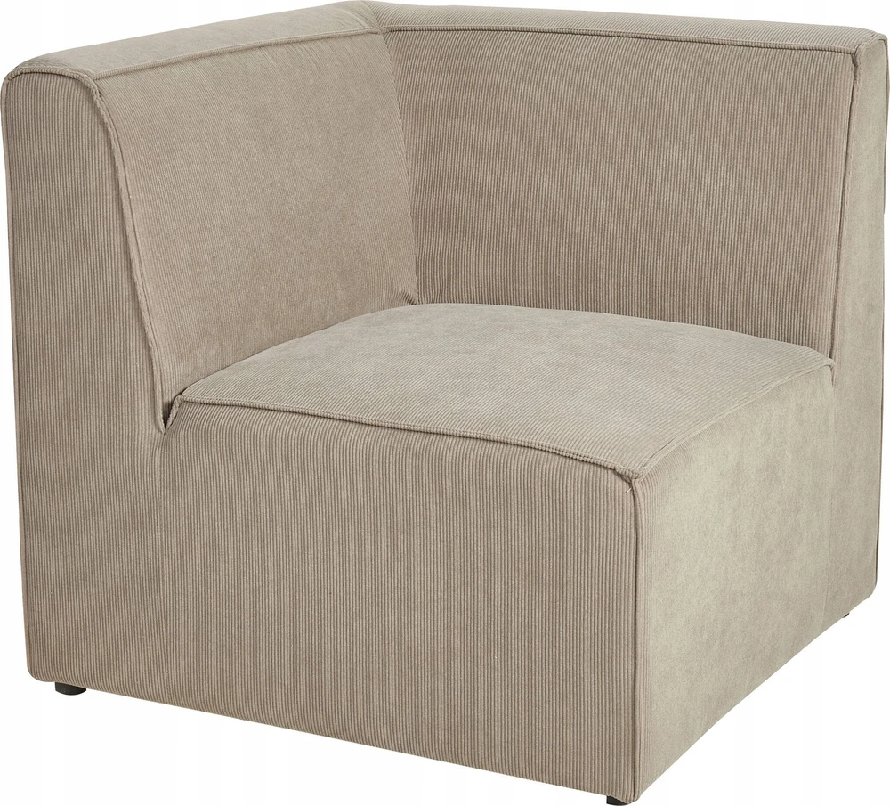 Sofa Beliani Kampinis modulis LEMVIG smėlio spalvos kordas