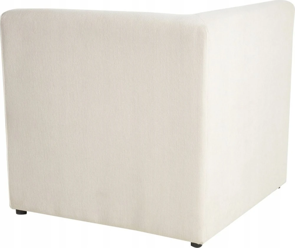 Sofa Beliani Kampinis modulis LEMVIG šviesiai smėlio spalvos velvetinis