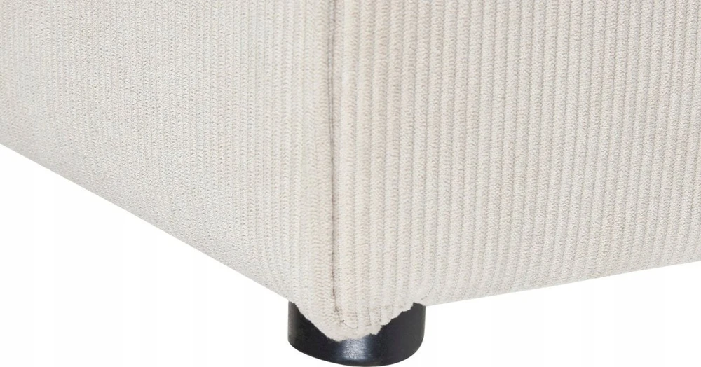 Sofa Beliani Kampinis modulis LEMVIG šviesiai smėlio spalvos velvetinis