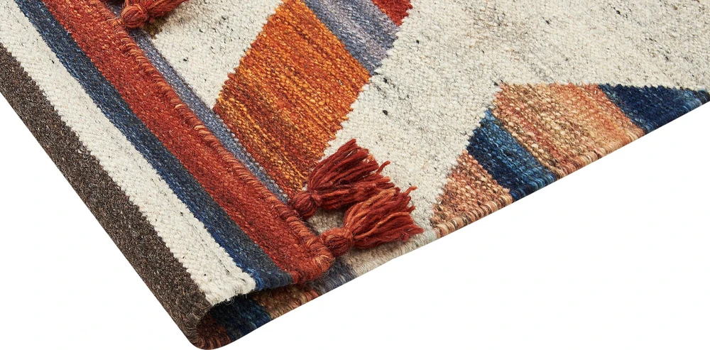 Beliani Kilimas MRGASHAT spalvingas 200 x 300 cm vilnonis Kilim