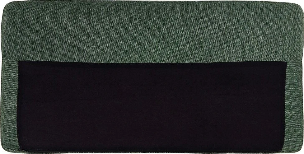 Beliani 2 vietų kampinė sofa BREDA tamsiai žalia kairinė