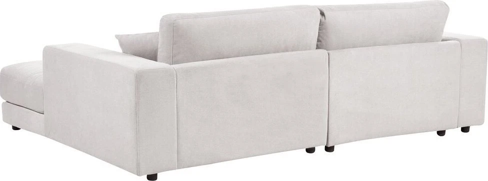 Beliani Trivietė kampinė sofa LOFOTEN kreminės spalvos kairinė