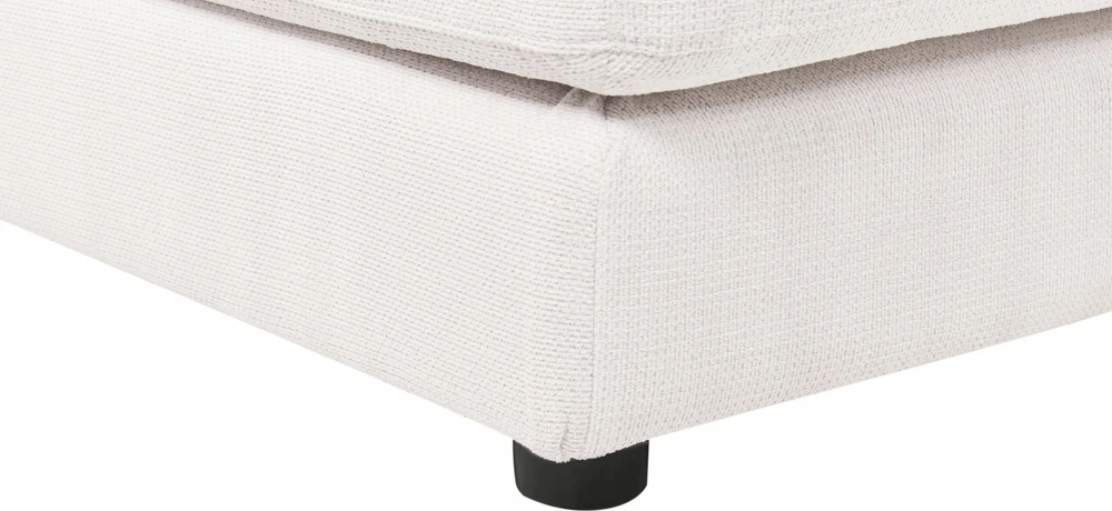Beliani 5 vietu kampinė sofa LOFOTEN kreminės baltos spalvos kairinis