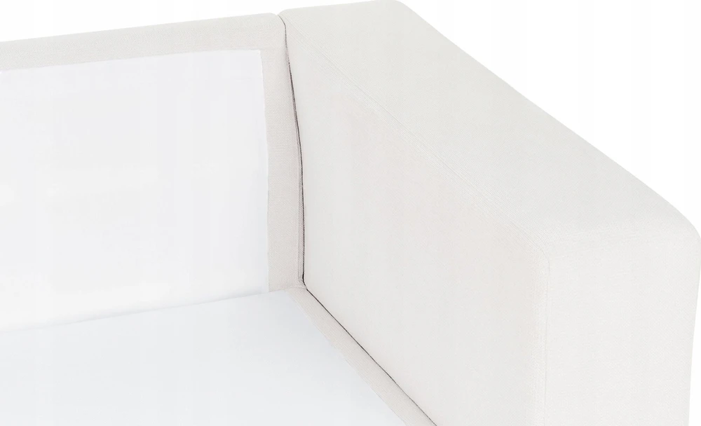Beliani 5 vietu kampinė sofa LOFOTEN kreminės baltos spalvos kairinis