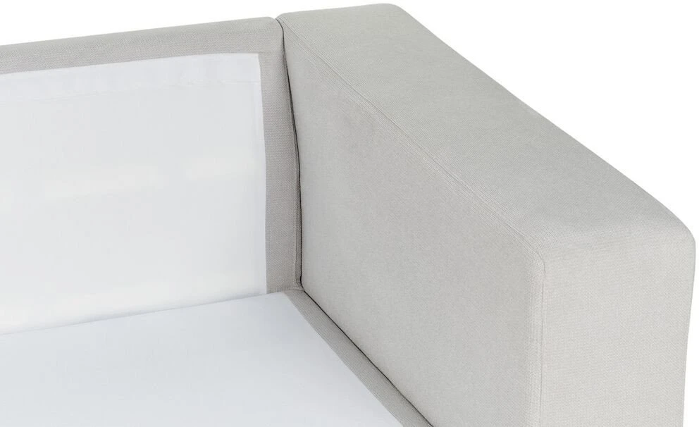 Beliani Kampinė sofa 5 asmenims LOFOTEN Šviesiai pilka Kairinė