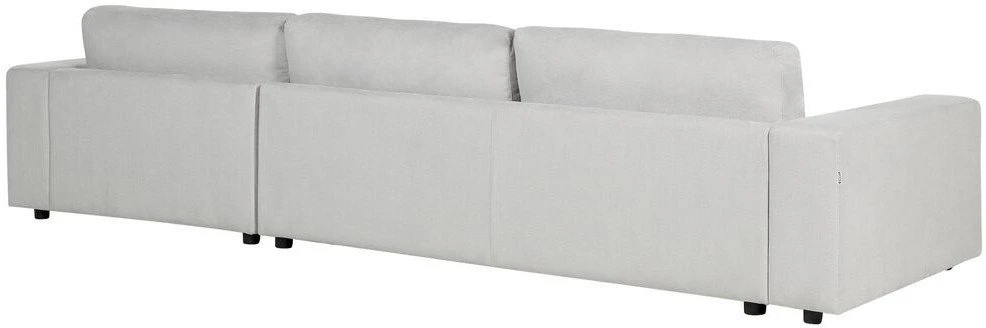 Beliani Kampinė sofa 5 asmenims LOFOTEN Šviesiai pilka Kairinė