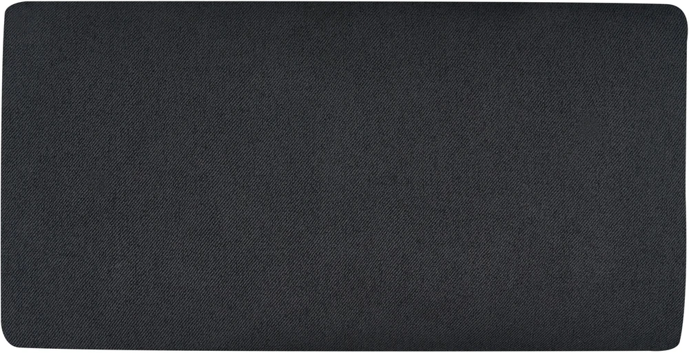 Beliani Kampinė sofa 2 asmenims BREDA, juoda, kairinė