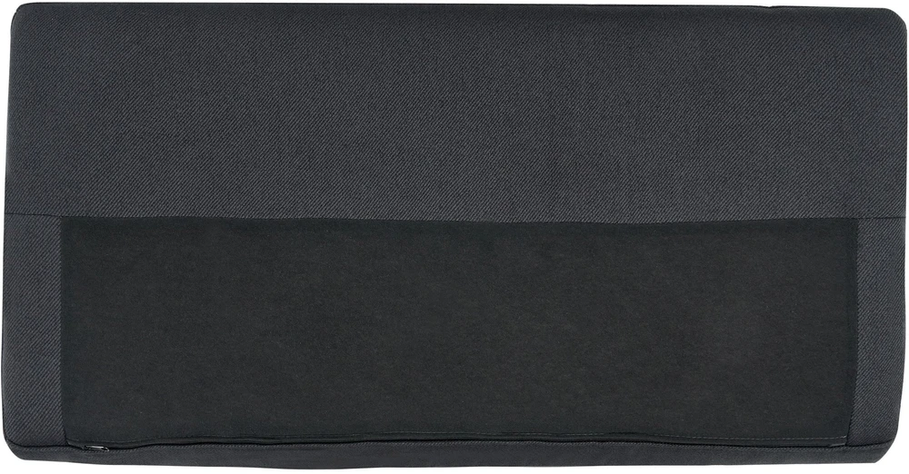 Beliani Kampinė sofa 2 asmenims BREDA, juoda, kairinė