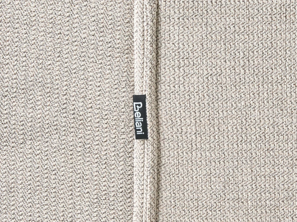 Beliani Trivietė kampinė sofa DOLVA šviesiai smėlio spalvos dešininė