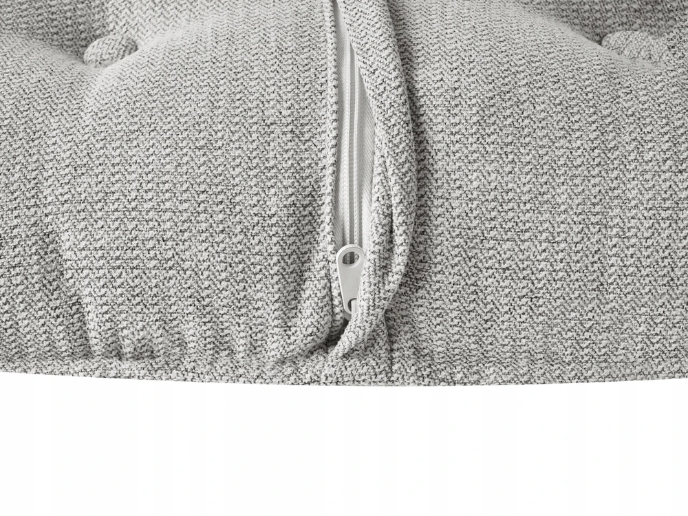 Beliani 3-vietė kampinė sofa DOLVA šviesiai pilka, dešininė