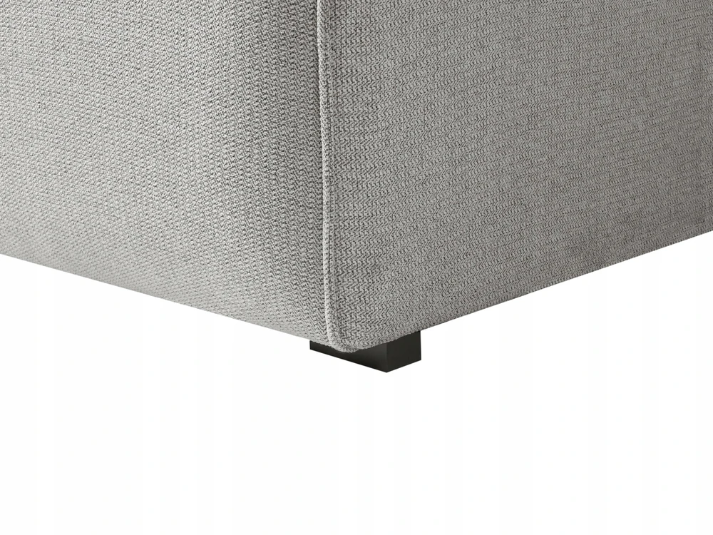 Beliani 3-vietė kampinė sofa DOLVA šviesiai pilka, dešininė