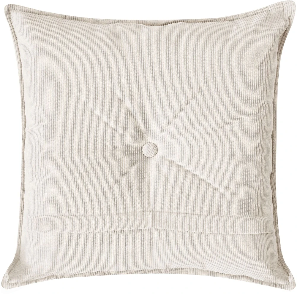 Beliani 3 vietų kampinė sofa DOLVA, velvetas, kreminė balta, kairinė