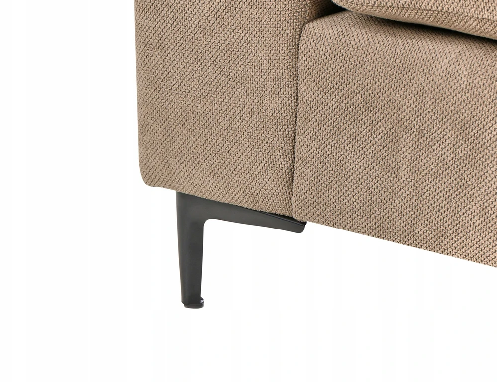 Beliani Trivietė kampinė sofa MALOY ruda, kairinė