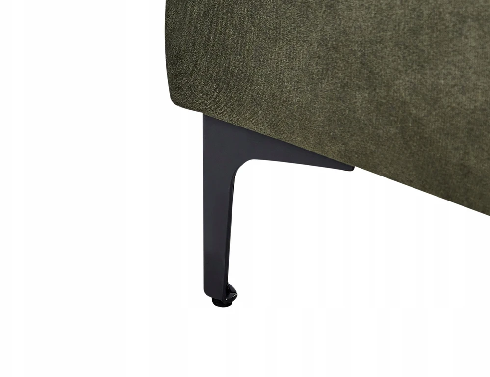 Beliani 4 vietų kampinė sofa KIRUNA, veliūras, tamsiai žalia, dešininė