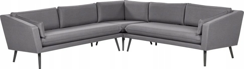 Beliani 5 vietų sodo kampinė sofa LORETELLO pilka