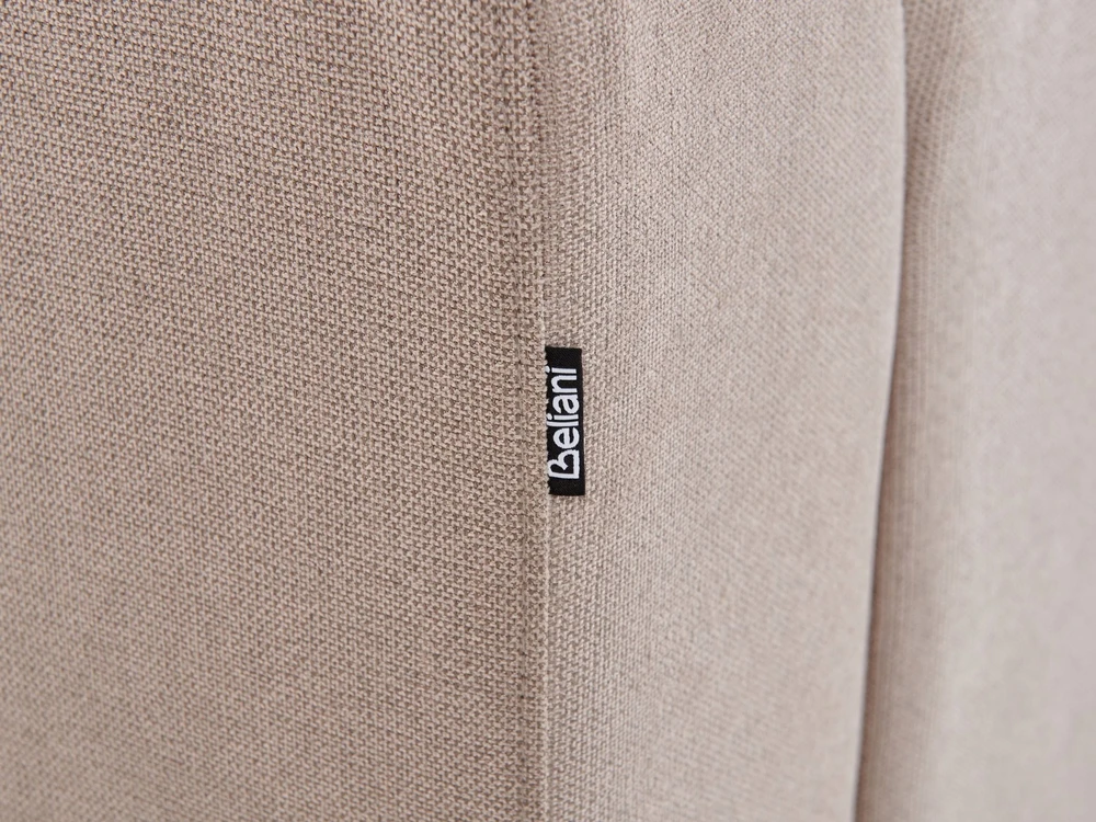 Beliani 4 vietų kampinė sofa KOHLO smėlio/pilkos spalvos, kairinė