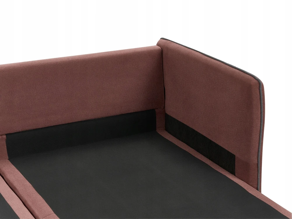 Beliani Kampinė sofa ALTAN, 3-vietė, bordo spalvos, kairinė