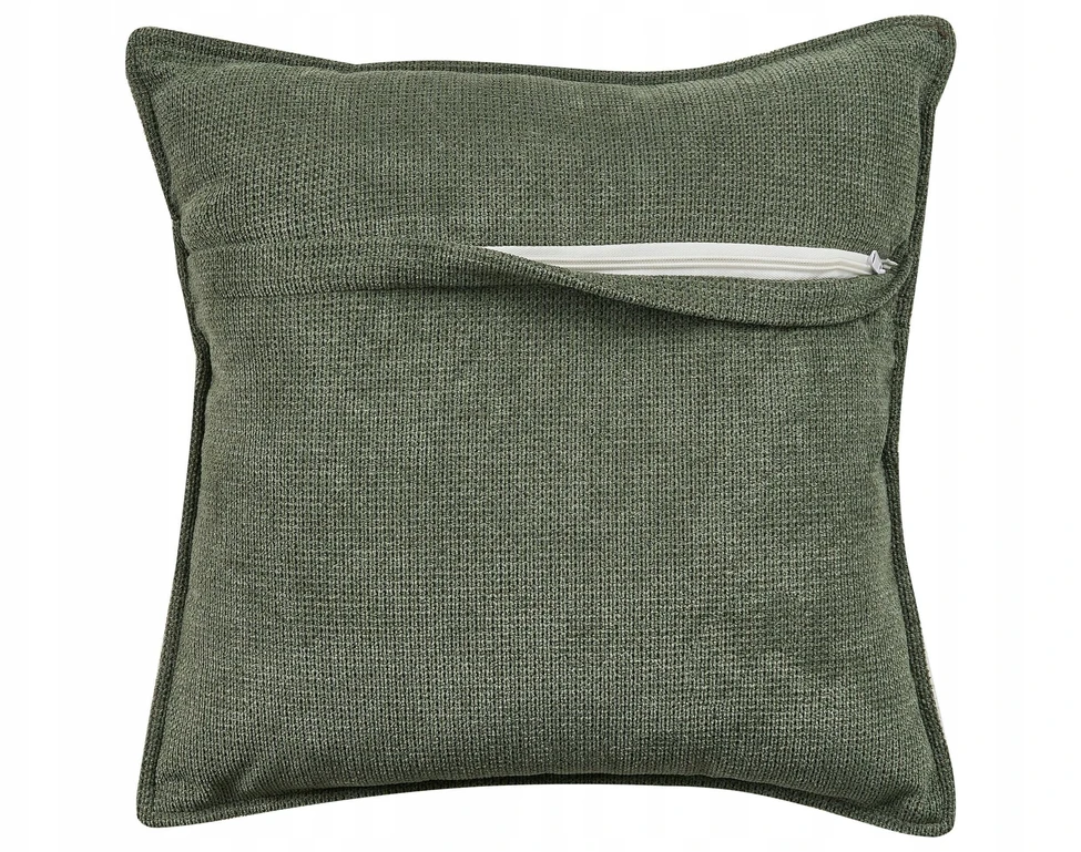 Beliani Trivietė kampinė sofa DOLVA, šenilinė, tamsiai žalia, kairinė
