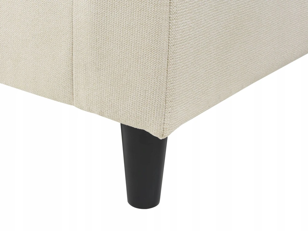 Beliani Trivietė kampinė sofa ELVENES, šviesiai smėlio spalvos