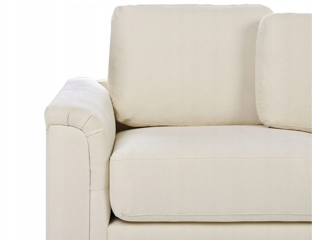 Beliani 4 vietų kampinė sofa KOHLO, šviesiai smėlio spalvos, kairinė